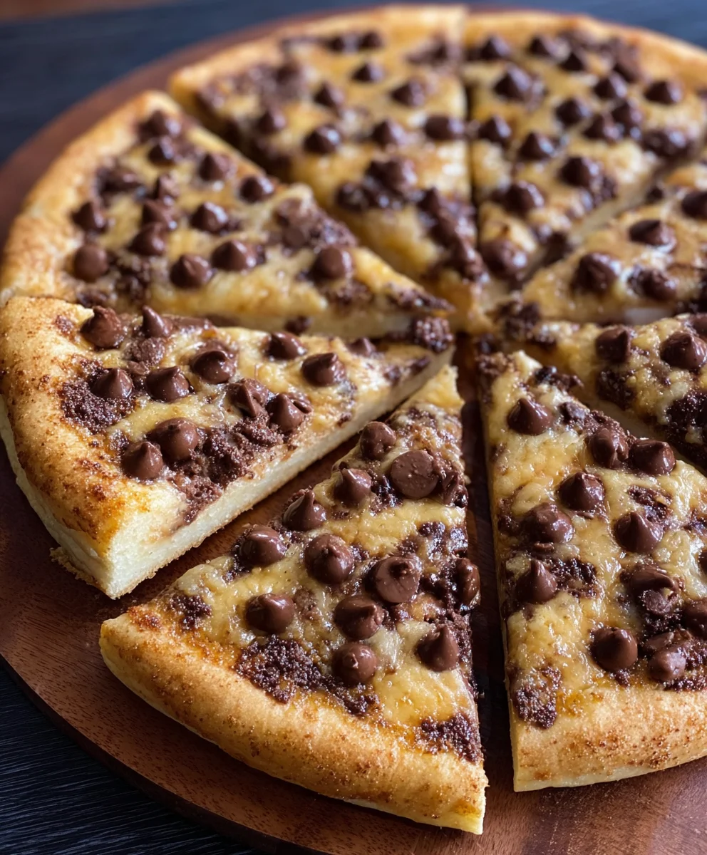 Easy Chocolate Chip Dessert Pizza Recipe-Family Favorite