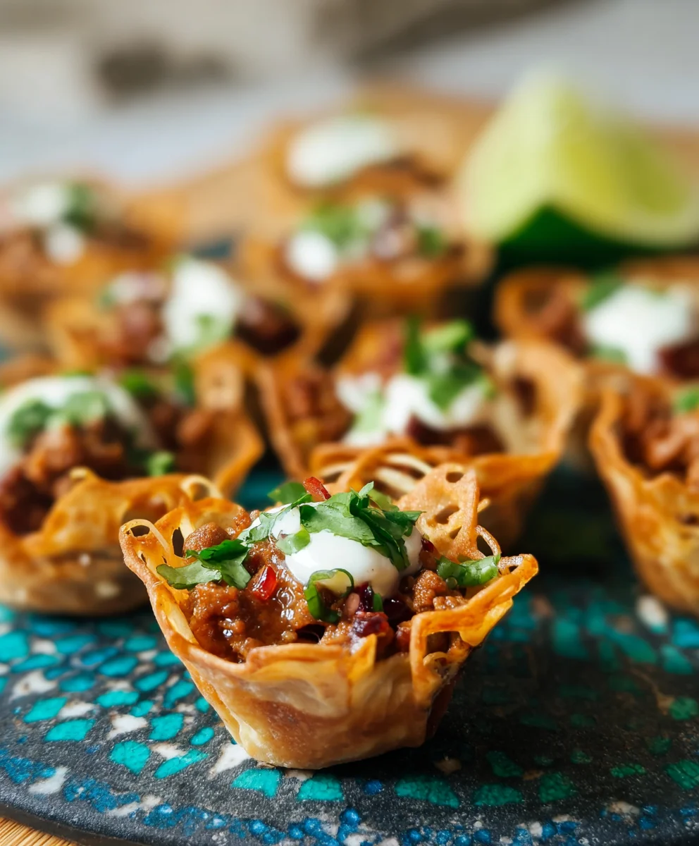 Easy Beef Taco Cups Quick Dinner Recipe