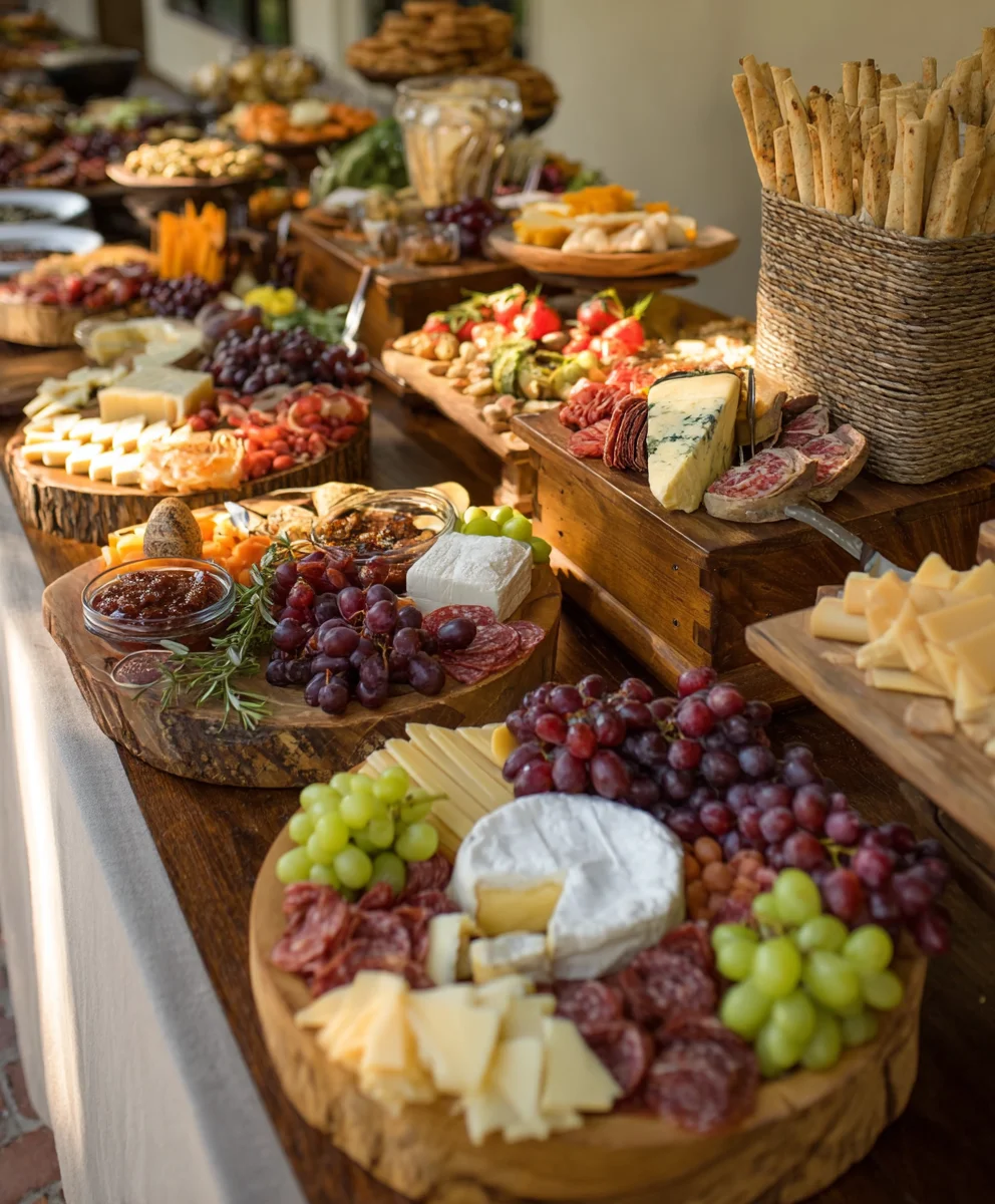 Wedding Reception Grazing Table Ideas - Elegant Food Displays
