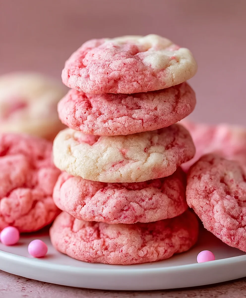 Easy Strawberry Cake Mix Cookies-Quick & Delicious Treats