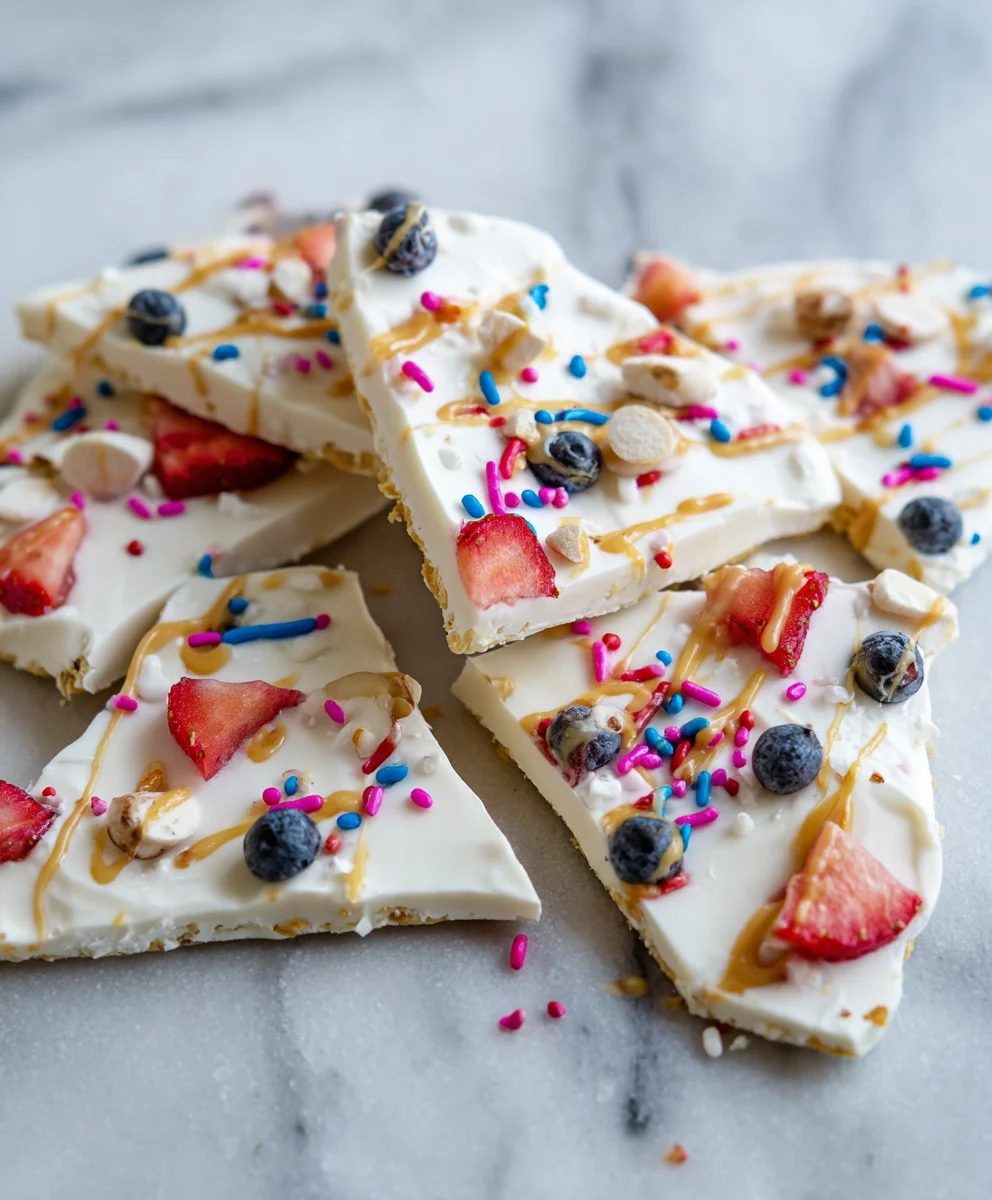 Easy Frozen Yogurt Bark - Healthy Dessert Treat