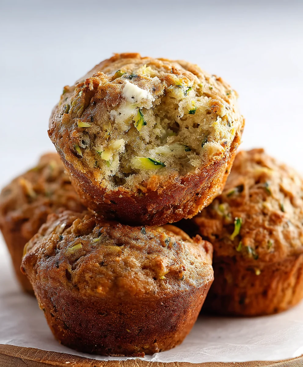 Moist Banana Zucchini Muffins-Healthy Delicious Recipe