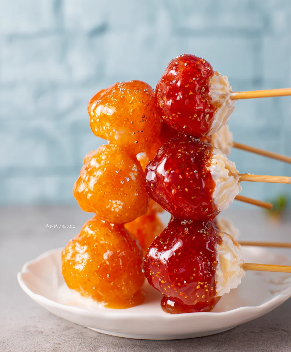 Easy Tanghulu Recipe - Sweet Crystal Candy Fruit Fun