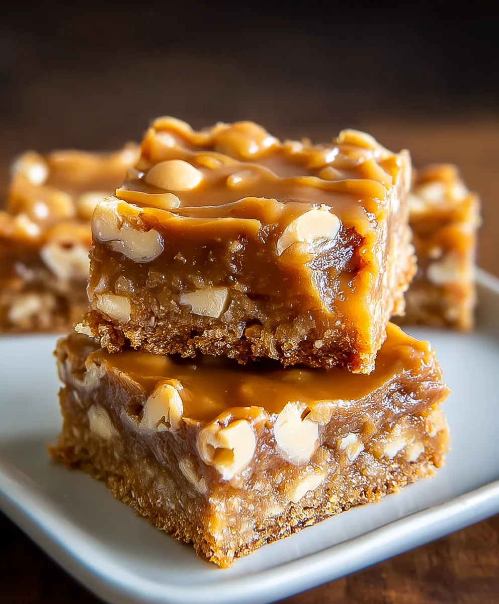 Gooey Butterscotch Nut Bars-Easy & Delicious Treat