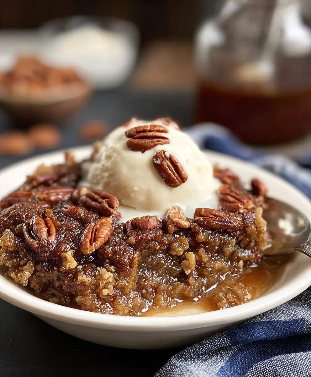 Pecan Pie Cobbler - Easy Dessert Recipe