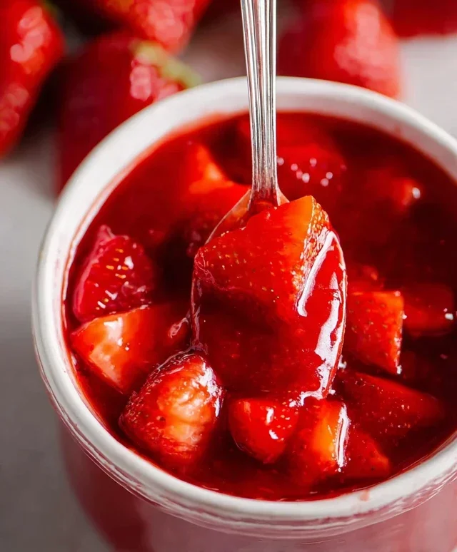 Fresh Strawberry Sauce (Strawberry Topping)