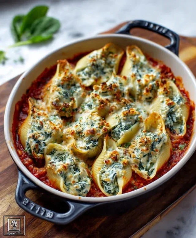 Spinach and Ricotta Stuffed Shells Recipe