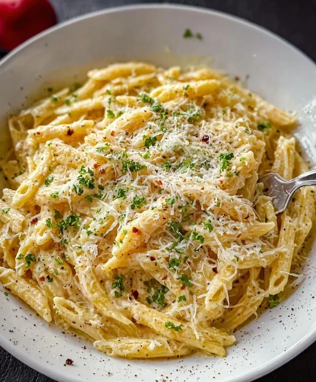 One Pot Creamy Garlic Pasta (Just 20 Minutes!)