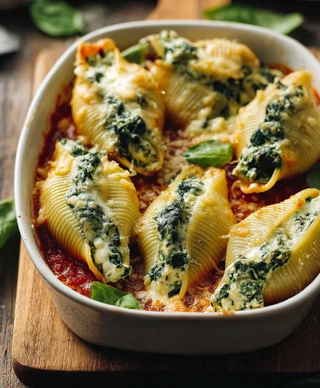 Spinach and Ricotta Stuffed Shells Recipe