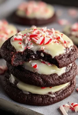 White Chocolate Peppermint Bark Cookies