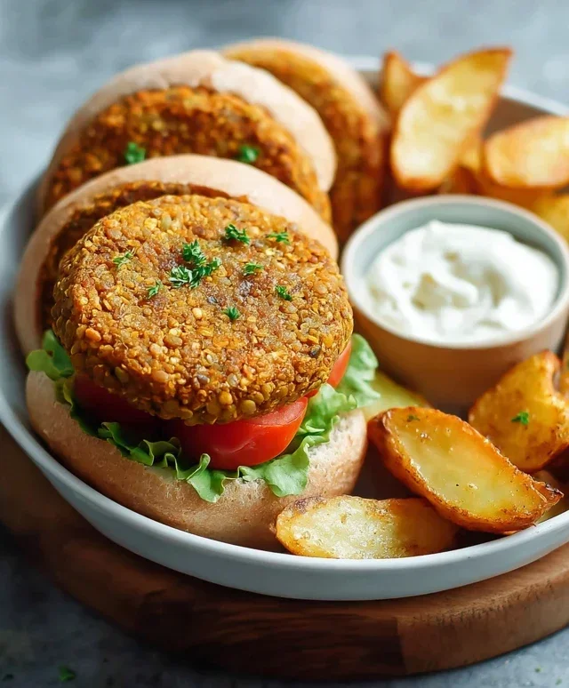 Easy 6-Ingredient Lentil Burgers