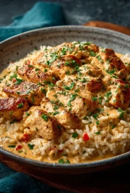 High Protein Creamy Cajun Chicken Rice