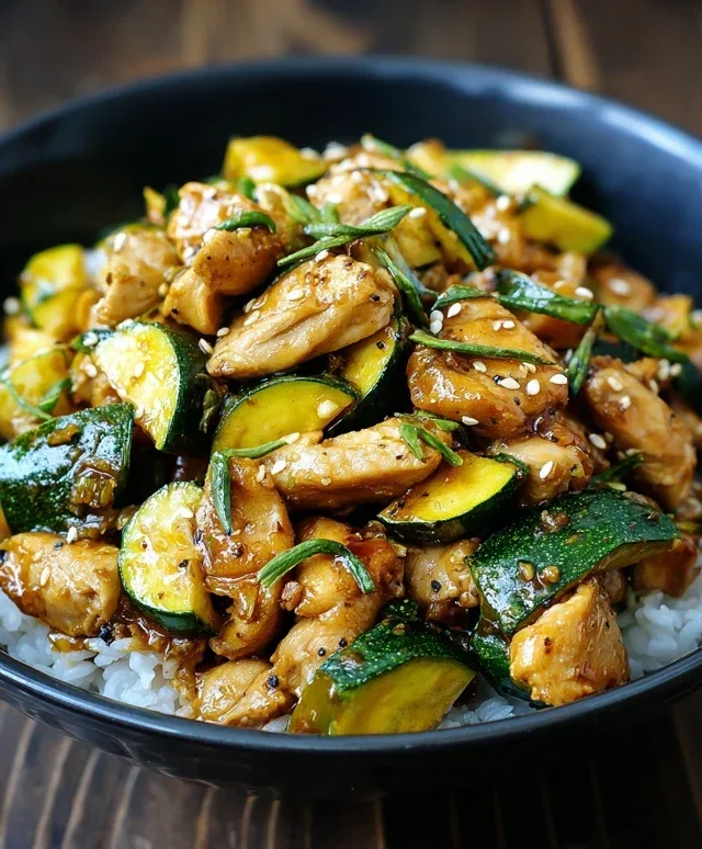 Chicken Zucchini Stir Fry