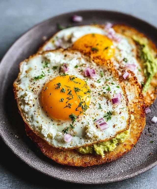 Crispy Feta Fried Eggs