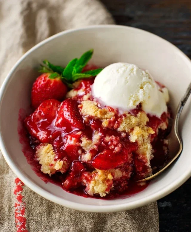 Strawberry Cobbler