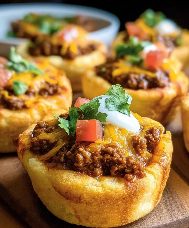 Taco Biscuit Cups