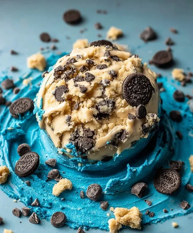 Cookie Monster Edible Cookie Dough