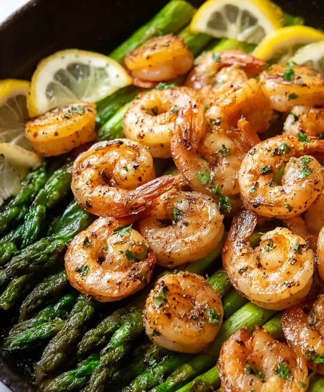Lemon Garlic Shrimp and Asparagus (20-Minutes)