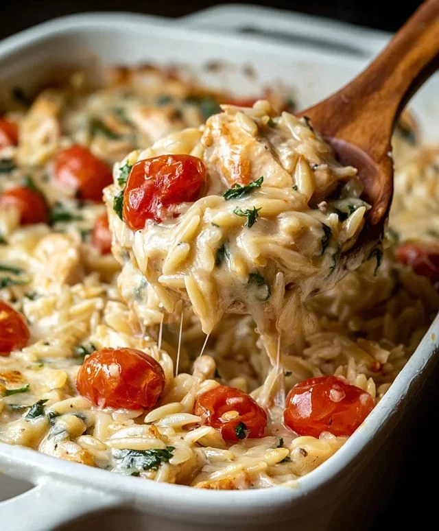 Orzo Tuscan Chicken Bake