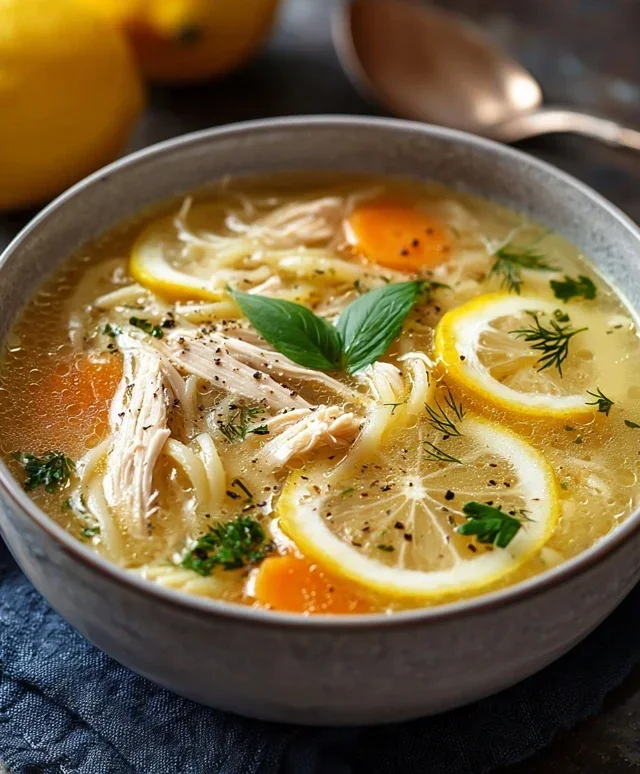 Greek Lemon Chicken Soup