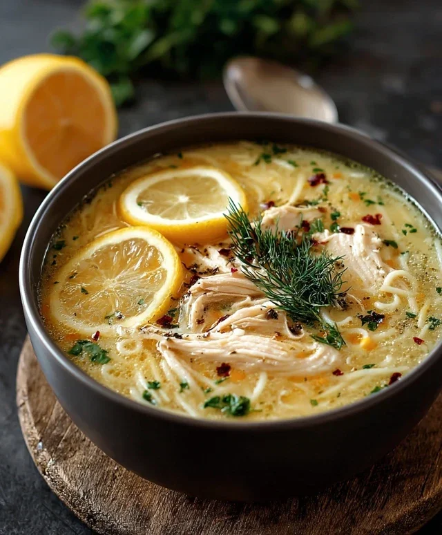 Greek Lemon Chicken Soup