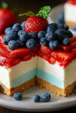 No Bake Patriotic Cheesecake