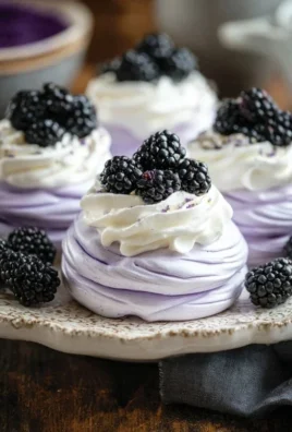 Blackberry Pavlovas
