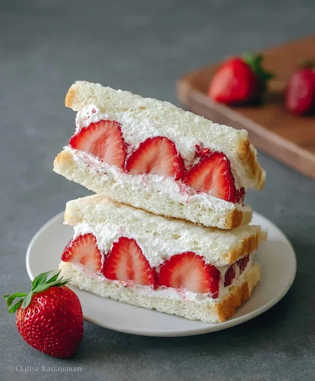 4-ingredient Strawberry Sando