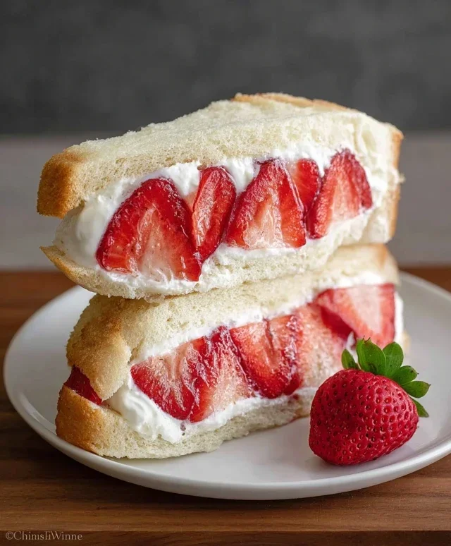 4-ingredient Strawberry Sando