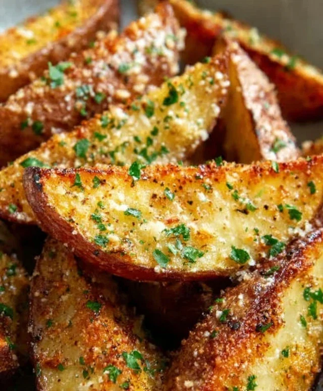 Baked Garlic Parmesan Potato Wedges
