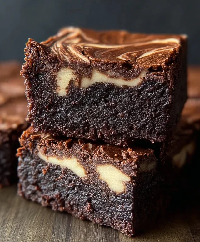 Dark Chocolate Cheesecake Brownies