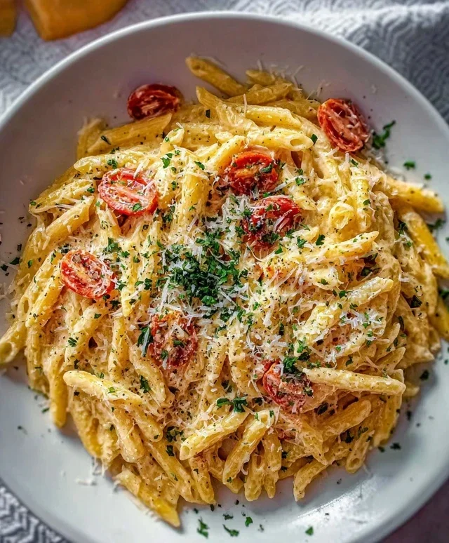 One Pot Creamy Garlic Pasta (Just 20 Minutes!)