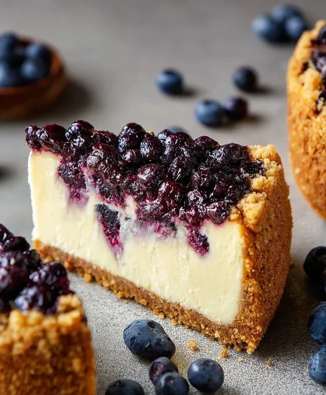 Blueberry Crum extract extractble Cheesecake