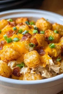 Crock Pot Chicken Tater Tot Casserole