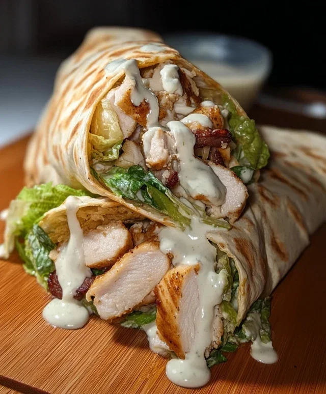 Chicken Caesar Wraps