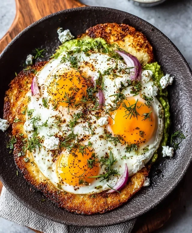 Crispy Feta Fried Eggs