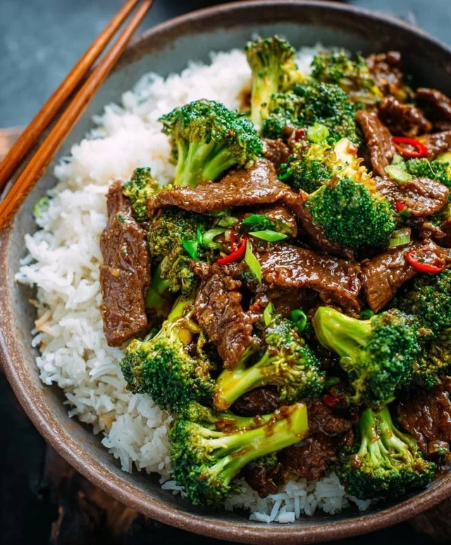 Chinese Beef and Broccoli (牛肉炒西兰花)
