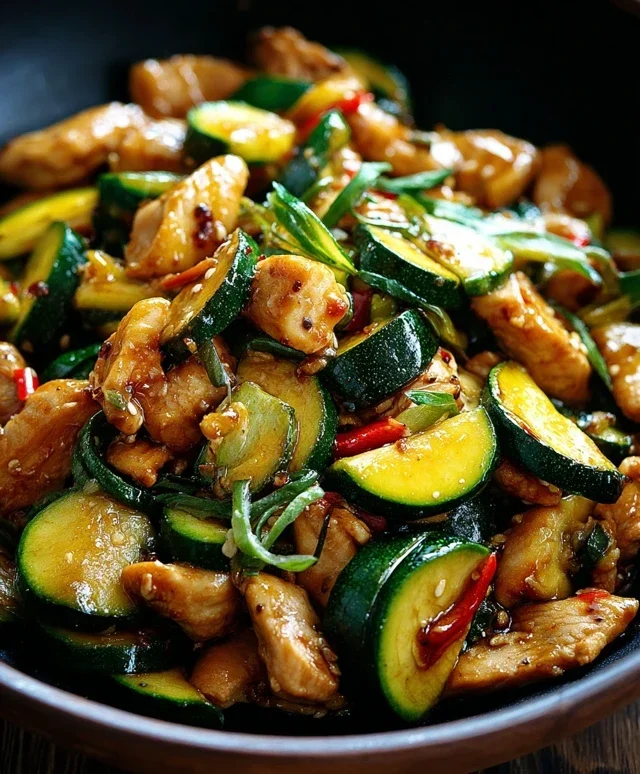 Chicken Zucchini Stir Fry