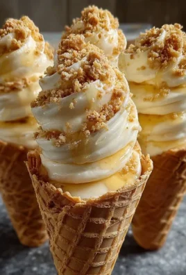 Banana Pudding Cheesecake Cones