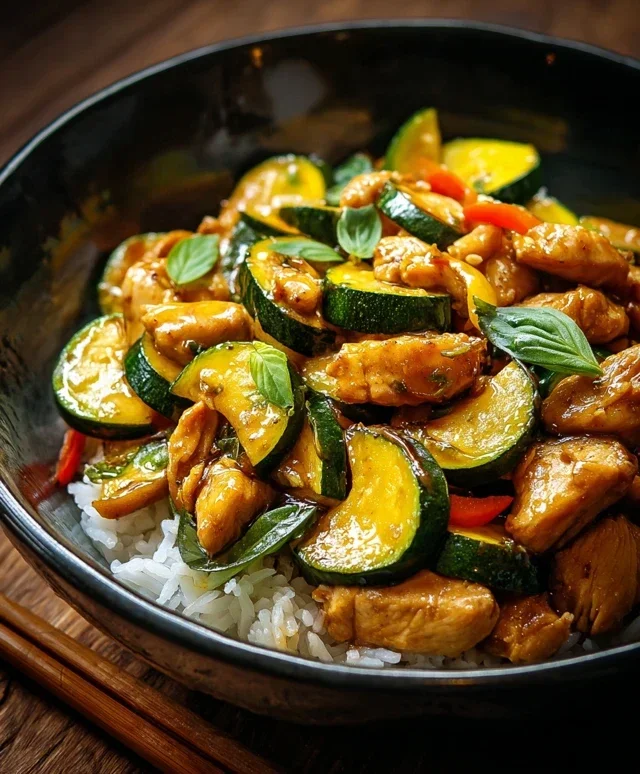 Chicken Zucchini Stir Fry