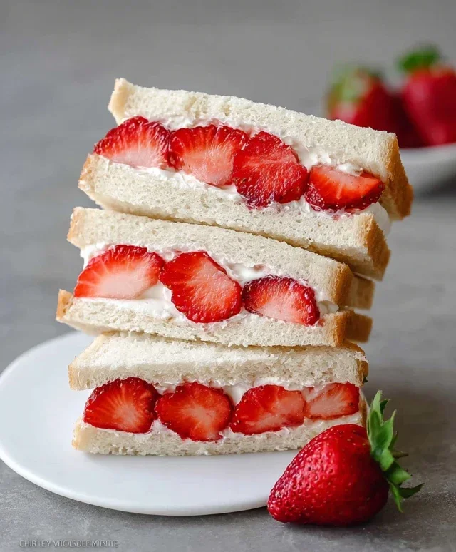 4-ingredient Strawberry Sando