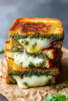 Sourdough Pesto Grilled Cheese