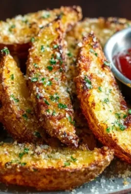 Baked Garlic Parmesan Potato Wedges