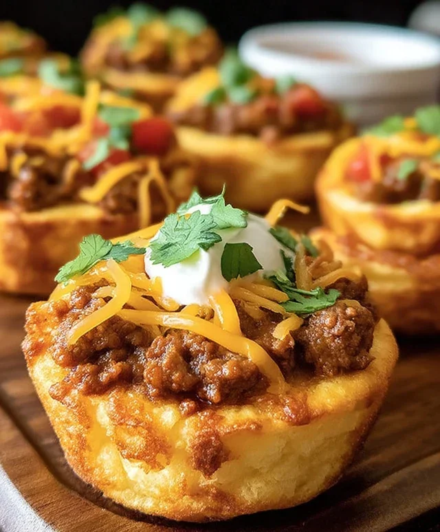 Taco Biscuit Cups