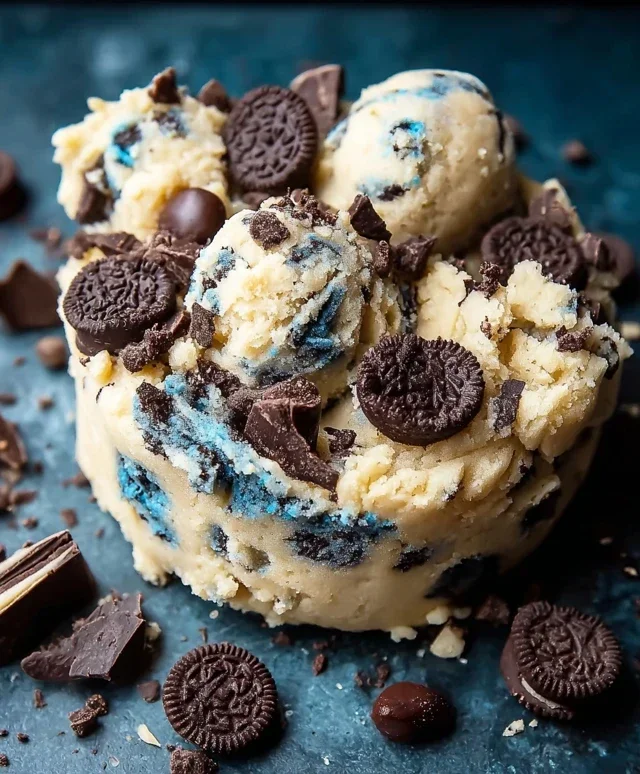 Cookie Monster Edible Cookie Dough