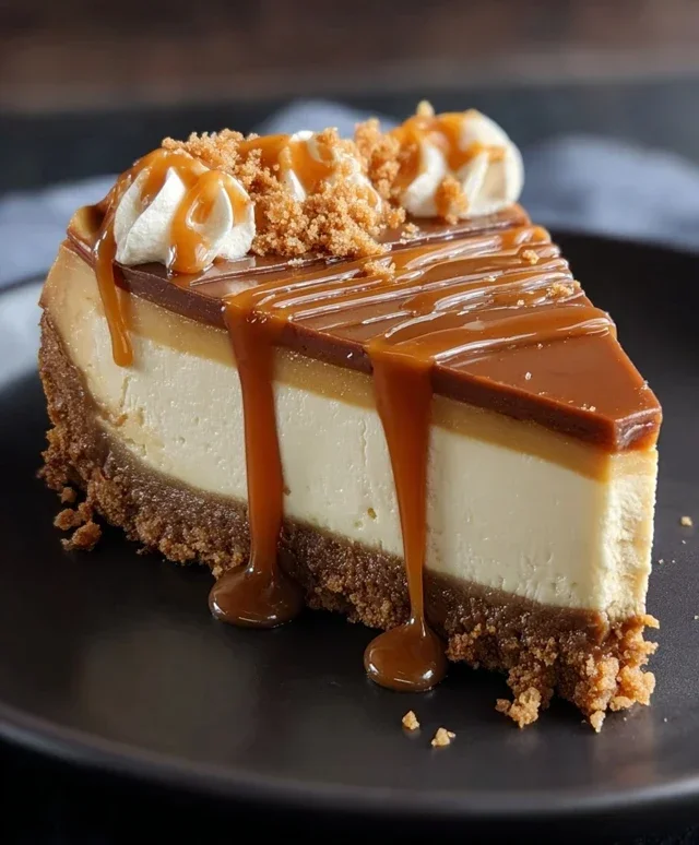 Cookie Butter Caramel Cheesecake