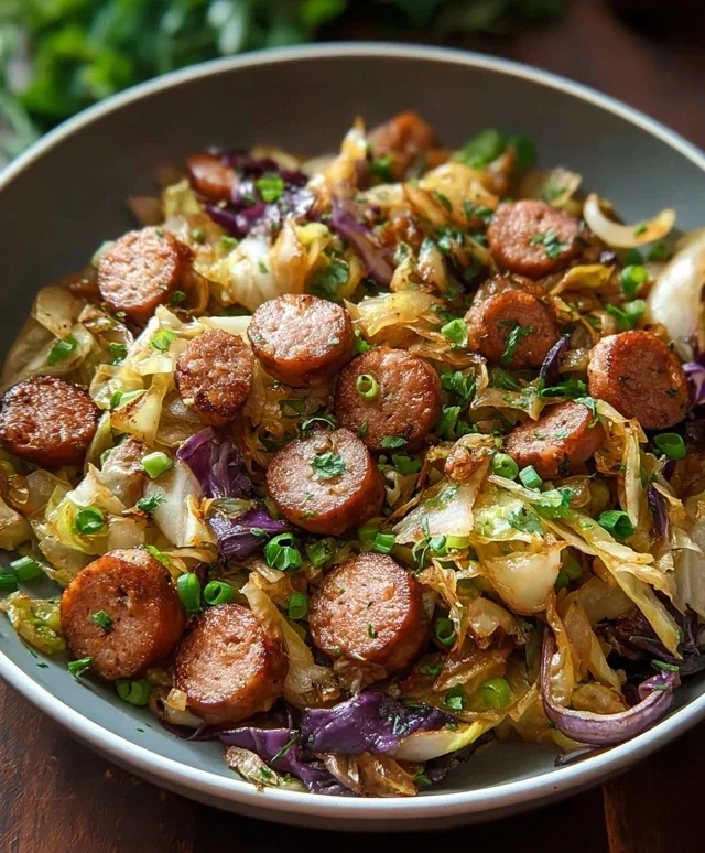 Easy Sausage and Cabbage Stir Fry
