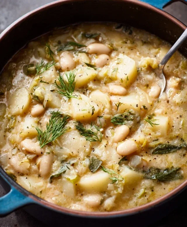 Lemon-Dill White Bean & Potato Soup