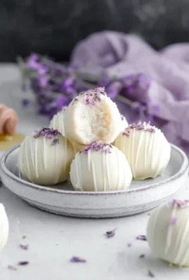 Honey Lavender White Chocolate Truffles