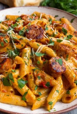 One Pot Creamy Cajun Sausage Pasta (30-Minutes)